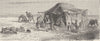 IRAN. Eeliaut encampment, plains of Varamin 1891 old antique print picture