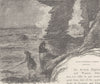 IRELAND. Kelp-gatherers, Kilkee, Ireland 1893 old antique print picture