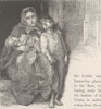 FRANCE. Le Petit Peuple-the poor of Paris 1894 old antique print picture