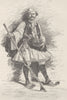 GREECE. Mountaineer of Ioannina, Albania 1894 old antique print picture