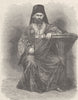 MONTENEGRO. The metropolitan of Montenegro 1894 old antique print picture