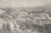 LONDON DOCKS. St.Katharine's docks c1880 old antique vintage print picture