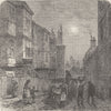 THE STRAND. Milford Lane in 1820. London c1880 old antique print picture