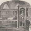 WESTMINSTER ABBEY. The wax figures in Westminster Abbey. London c1880 print