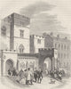 THE ROYAL PALACE OF WESTMINSTER. Entrance to the House of Lords. London c1880