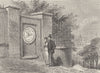 GREENWICH. The magnetic clock, Greenwich Observatory. London c1880 old print