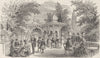 KENNINGTON. View in the Surrey Gardens. London c1880 old antique print picture