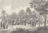 WANDSWORTH. The Garratt Election. London c1880 old antique print picture