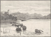AUSTRALIA. Gippsland. Lake King 1890 old antique vintage print picture