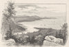 TASMANIA. Brown's River Bay 1890 old antique vintage print picture