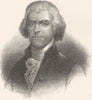 POLITICS. Thomas Jefferson c1880 old antique vintage print picture