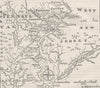 PENNSYLVANIA. & West New Jersey c1880 old antique vintage map plan chart