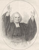 CLERGY. George Whitefield c1880 old antique vintage print picture