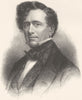 POLITICS. Franklin Pierce c1880 old antique vintage print picture