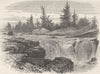 NEW JERSEY. Falls of the Passaic c1880 old antique vintage print picture