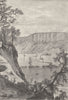 NEW YORK. The Palisades of the Hudson c1880 old antique vintage print picture