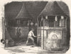 ALLIER. Une verrerie le Bourbonnais 1881 old antique vintage print picture