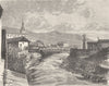 ISÈRE. Isere. Allevard 1881 old antique vintage print picture