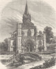 OISE. Eglise de Marissel 1882 old antique vintage print picture