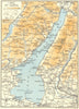 Lake/Lago di Garda 1953 old vintage map plan chart