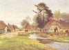 East Garston, Lambourn Valley, Berkshire by Sutton Palmer 1920 old print