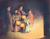 JAPAN. Geisha. Light of LanTern 1904 old antique vintage print picture