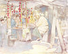 JAPAN. Workers. Buying Sweets 1904 old antique vintage print picture