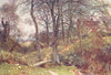 SURREY. A Path to village, Ockley 1912 old antique vintage print picture