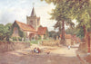 SURREY. Witley Church 1912 old antique vintage print picture