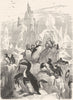 BIRDS. Diver. Stariki. An Assemblage of Auks c1870 old antique print picture