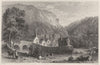 DEVON. Linmouth (Lynmouth), North Devon 1829 old antique vintage print picture