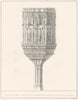 DEVON. Stone Pulpit at south Molton 1822 old antique vintage print picture