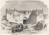 ISRAEL. Jerusalem. Damascus Gate 1870 old antique vintage print picture