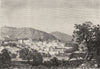 ISRAEL. Jerusalem. Bethlehem 1870 old antique vintage print picture
