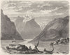 NORWAY. Framnaes 1871 old antique vintage print picture