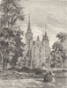 DENMARK. Chateau of Rosenborg 1871 old antique vintage print picture