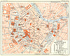 AUSTRIA. Vienne. Vienna 1914 old antique vintage map plan chart