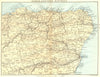 SCOTLAND. North-east District. Banff Elgin Aberdeen Kincardine 1887 old map