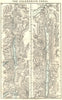 SCOTLAND. The Caledonian Canal 1887 old antique vintage map plan chart