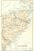 CAITHNESS. Pentland Firth. Thurso. Scotland 1887 old antique map plan chart