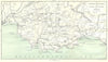 FREJUS. St Raphael. Esterel Mtns Cannes 1913 old antique map plan chart