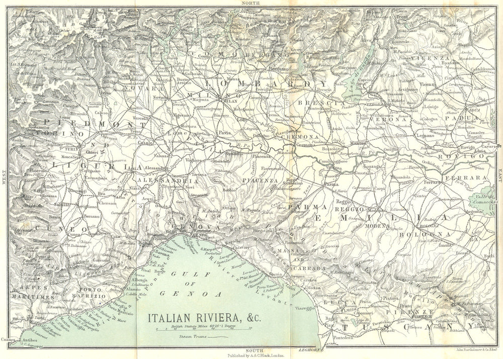 ITALY. Ventimiglia to Vievola. Italian Riviera 1913 old antique map plan chart