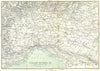 ITALY. Ventimiglia to Vievola. Italian Riviera 1913 old antique map plan chart
