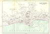 ITALY. San Remo 1913 old antique vintage map plan chart