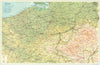 BELGIUM. Country map 1924 old antique vintage plan chart
