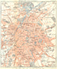 BRUSSELS BRUXELLES. Plan d'ensemble. Town city ville plan carte map 1924