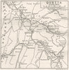 PAKISTAN. Quetta & environs sketch map. British India 1924 old antique