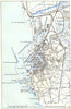 ITALY. Livorno 1945 old vintage map plan chart