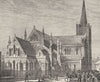 IRELAND. Dublin city. St Patrick's cathedral 1898 old antique print picture