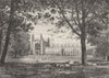 CAMBS. Cambridge. King's College Backs 1898 old antique vintage print picture